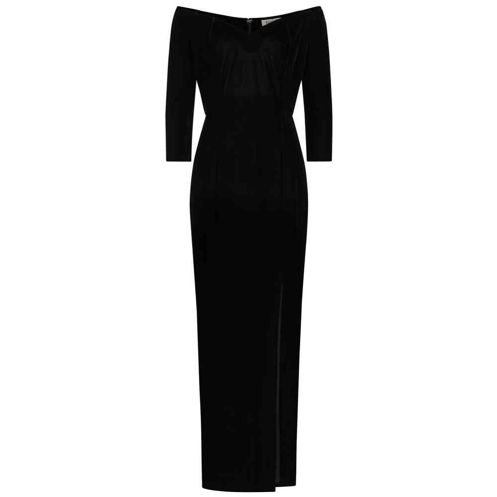 Banned - Amalia Maxi lange jurk - Zwart